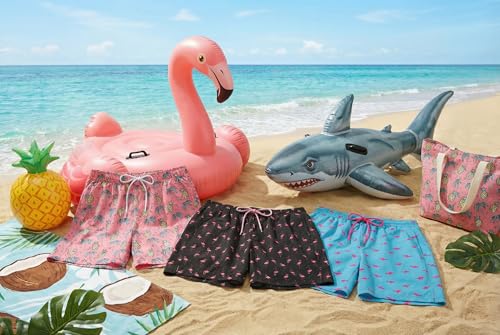 COOFANDY Mens Swim Trunks with Compression Liner Quick Dry 7 Inch Bathing Suit Beach Short with Zipper Pockets