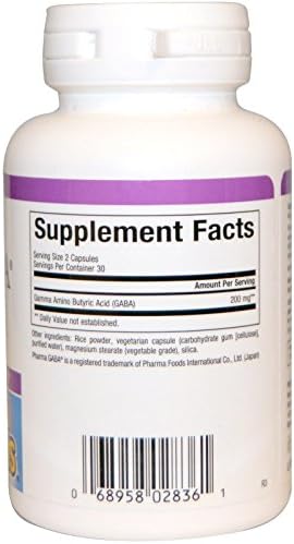 Stress-Relax Pharma GABA 100 mg by Natural Factors, Non-Drowsy Stress Support for Relaxation and Mental Focus, 60 vegetarian capsules (30 servings)