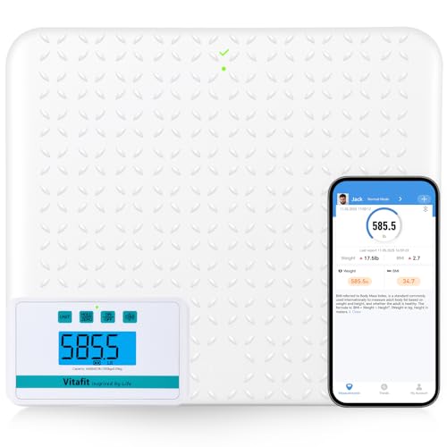 Vitafit Medical Grade Floor Scale, 660lb Accuracy 0.1lb by Our Professional Factory Since 2001, Smart Scale for Body Weigh...