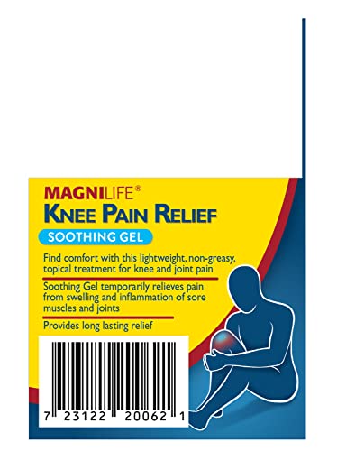 MagniLife Knee Pain Relief Gel (4 oz), Arnica-Based Gel for Joint Pain, Knee Stiffness & Swelling, Non-Greasy, No Stainin...