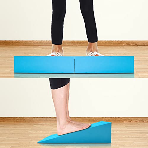 DEAYOU 2 Pack Yoga Foam Wedge, 13" EVA Foam Calf Stretch Slant Board for Lower Leg Strength Improve, Squat Wedge Incline B...