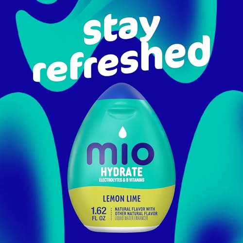 mio Hydrate Lemon Lime Flavored with other natural flavor Liquid Water Enhancer, 1.62 fl oz Bottle