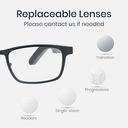 Dymesty Smart AI Glasses for Men & Women,Titanium Frame,Real-Time Translation, Meeting Recording, AI Assistant with ChatGP...