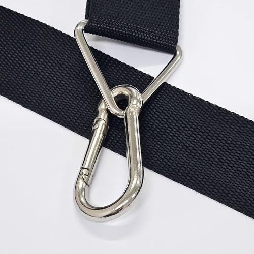 Heavy Duty Shoulder Strap, Supports Weight up to 100 lbs, Adjustable 48" to 74", Multi-Purpose Shoulder Belt with Metal Ca...