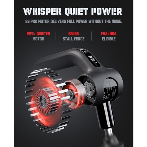 Shaw Strength S6 Pro Massage Gun Deep Tissue Percussion with 16mm Amplitude, Professional Muscle Massager Gun for Athletes...