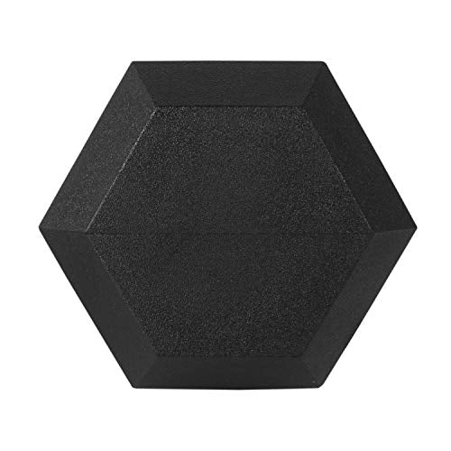 Signature Fitness Rubber Encased Hex Weights Dumbbells Pair, Exercise & Fitness Dumbbells for Home Gym Training