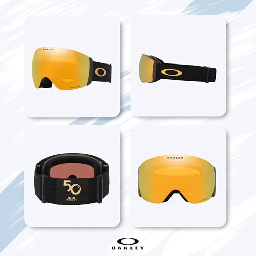 Oakley Flight Deck Pro M/L Ski Goggles For Men For Women OO7138, OO7139 + SPARE Lens Bag + BUNDLE with Care Kit