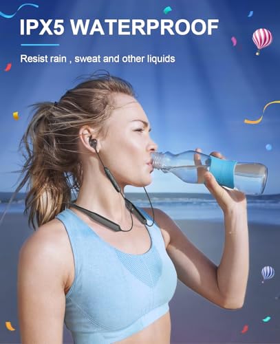 Tecno B1 Bluetooth Headphones, Bluetooth Earbuds Wireless with 60Hrs Playtime, Wireless Bluetooth Headphones for Sports, S...
