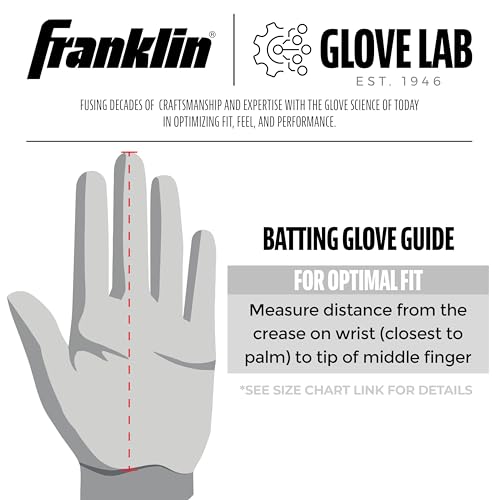 Franklin Sports MLB Digitek Baseball Batting Gloves - Adult