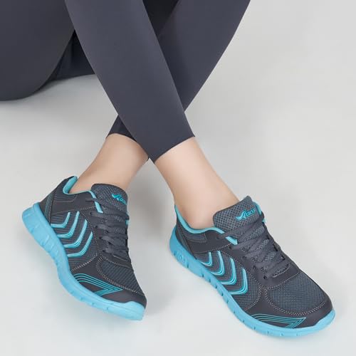 DUOYANGJIASHA Womens Sneakers Walking Shoes Comfortable Non Slip Tennis Shoes Breathable Lightweight Footwear for Casual Work