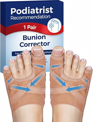 Habioer Bunion Corrector for Women & Men, Breathable Toe Straightener for the Thumb and Little Toe, Comfortable & Adjustab...
