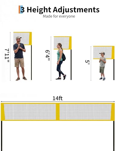 GarveePortable 32FT Volleyball Net Set