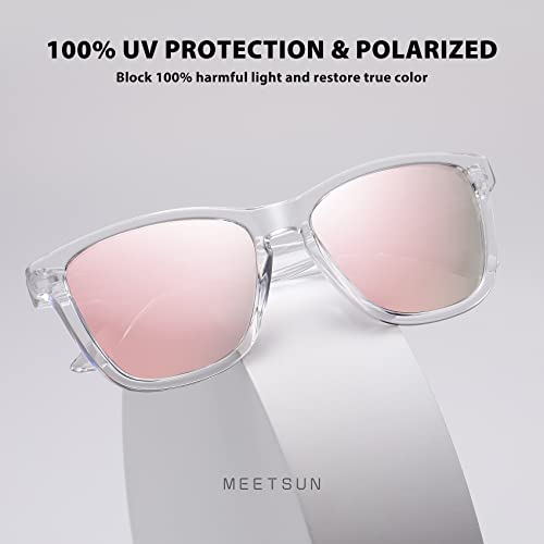 MEETSUN Polarized Sunglasses for Women Men Classic Retro Designer Style Fashion UV400 Protection