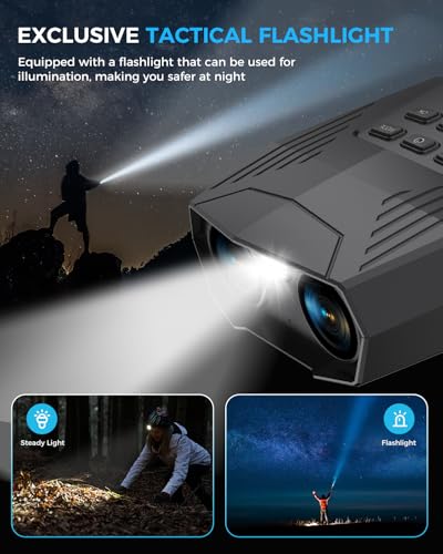 Night Vision Goggles, Night Vision Binoculars for Adults, 5000mAh Rechargeable Infrared Binoculars with 3'' Large Screen, ...
