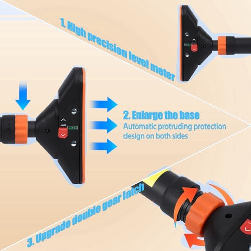 Pull Up Bar for Doorway - Adjustable No Screws Chin Up Bar for Home Gym, 440 LBS Max Load, with Level Meter & Anti-Slip De...