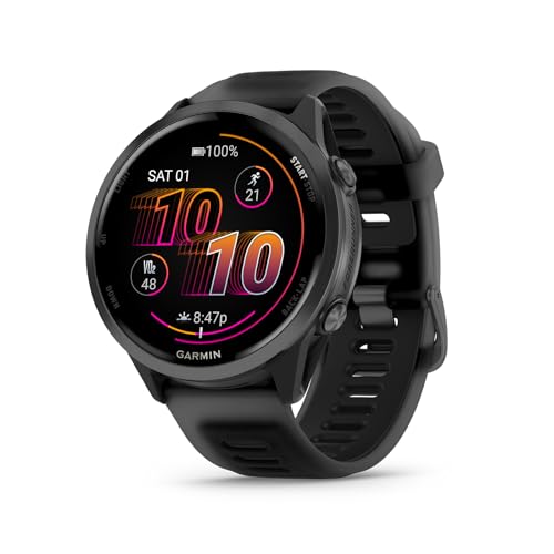 Garmin Forerunner 570 Running Smartwatch, 47MM WiFi, GPS Fitness Smart Watch for Men and Women, Slate Gray Aluminum with T...