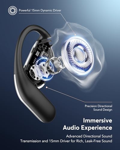 AI Translation Earbuds 144 Languages Real-Time 2-Way Voice Translator Earphones, Bluetooth 5.4 OWS Open-Ear Comfort, Hi-Fi...