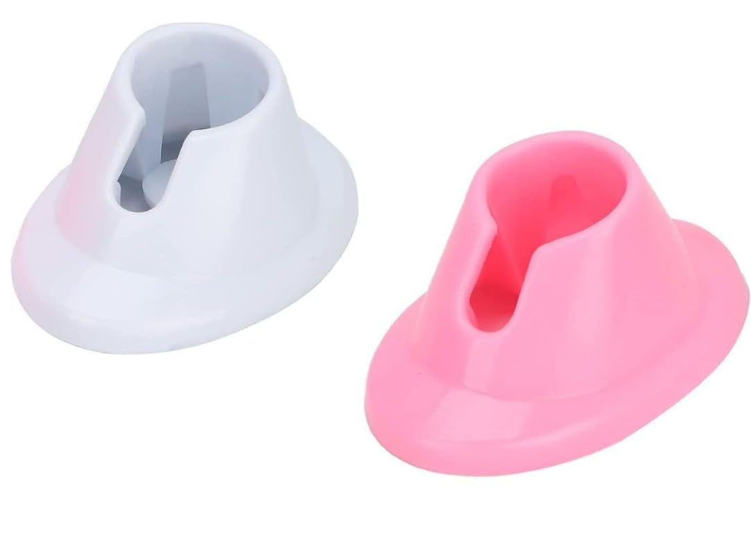 Enyolidimk 2pcs Soft Rubber Nail Polish Bottle Holder Stand Anti-Spill Nail Art Organizer Display Manicure Tools for Nail Art Sa