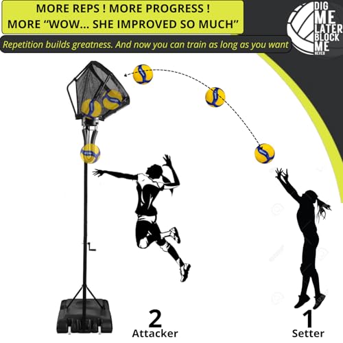 Volleyball Spike Trainer for Home Training Equipment | Volleyball Hitting Trainer Machine | Volleyball Holder for Hitting...