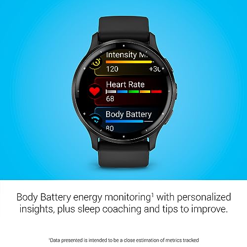 Garmin Venu 3 Running GPS Smartwatch with AMOLED Display, Advanced Health, Fitness Features, Up to 14 Day Battery Life wit...