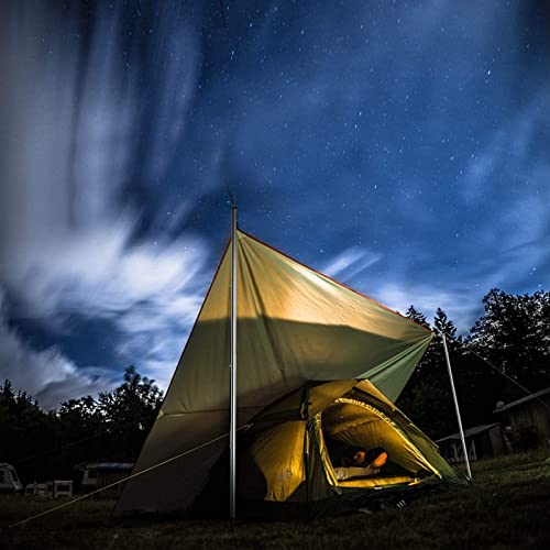 SAN LIKE Tent Pole Telescopic Adjustable tarp Poles for Camping Canopy Awning Shelter Backpacking Hiking -(Adjustable Leng...