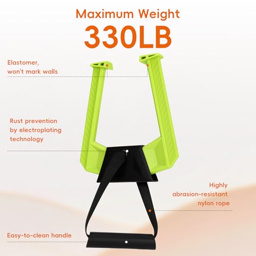 Portable Pull Up Bar for Doorway,Travel Pull Up Bar,Adjustable Home Gym Equipment,Dual Handle Design for Pull-Ups,Maximum ...