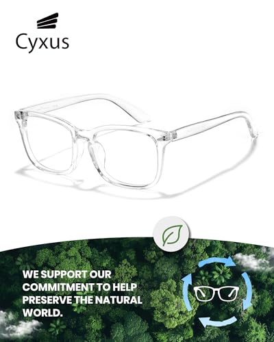 Cyxus Blue Light Glasses for Men Women Reduce Eye Strain UV Blocking for Computer Screen 8082