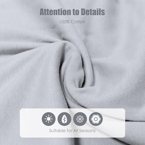 SWEET DOLPHIN 3 Pack Baby Sleep Sack - 100% Cotton 2-Way Zipper TOG 0.5 Infant Wearable Blanket, Newborn Essentials