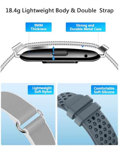 Smart Bracelet for Men Women, Health Activity Fitness Trackers, 24H Sleep Tracker, 24/7 Continuous Heart Rate/Blood Pressu...