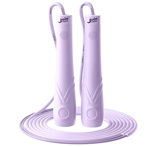 JOINROPE Kids Jump Rope for Children-Adjustable Speed Skipping Rope with Dual Bearings, Segmented Anti-Tangle Cord, Silico...
