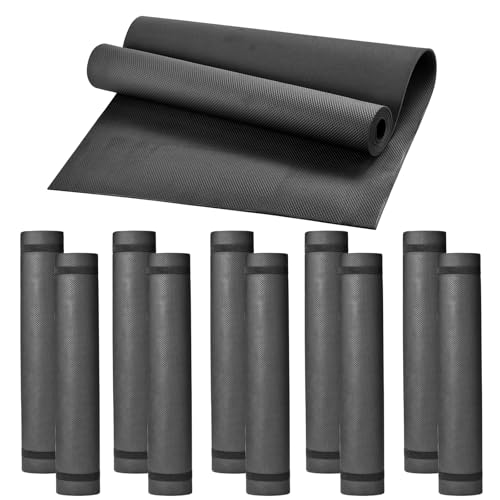10 Pack Yoga Mats Bulk, 68'' x 24'' x 4mm Thick Black Yoga Mats for Kids and Adults, Anti-Slip Tear-Resistant Exercise Mat...