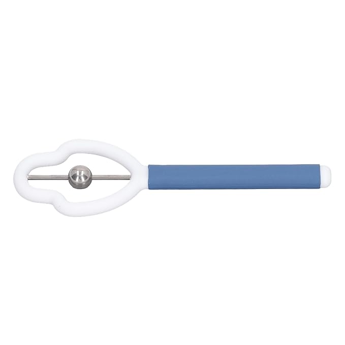 ANGGREK Oral Muscle Training Tool, Safe Tongue Tip Exercise Tool Gourd Shaped Portable Ergonomic for Dysarthria for Children (Blue White)