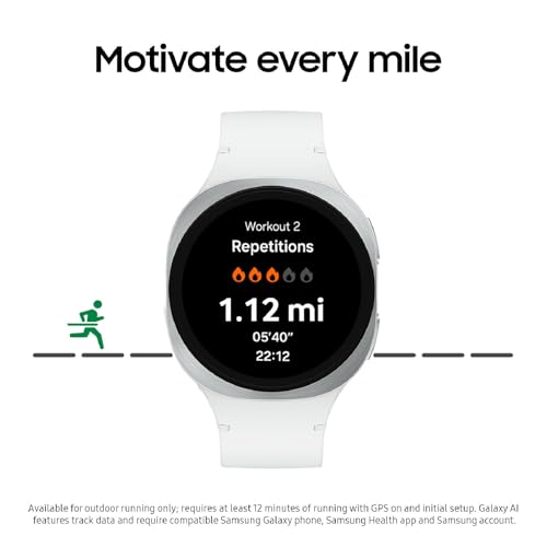 Samsung Galaxy Watch 8 (2025) 40mm Bluetooth Smartwatch, Cushion Design, Fitness Tracker, Sleep Coaching, Running Coach, E...