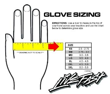 Live Fast Modelo Toxico Motorcycle Gloves - Best Mountain Leather Dirt Bike Moto Riding Motorcycle/Motocross Gloves for Me...