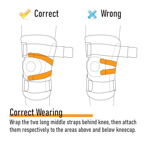 Comforband Adjustable Hinged Knee Brace – Dual Side Hinges for ACL, PCL, MCL Injury Support, Meniscus Tear, Arthritis Pain...
