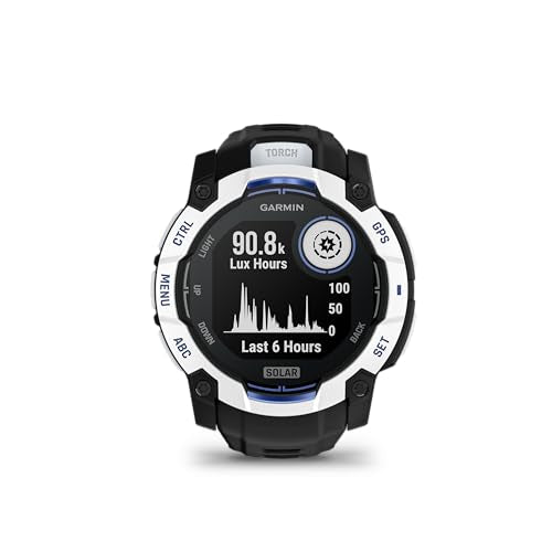 Garmin Instinct® 3 – 50 mm, Solar, Rugged Outdoor GPS Smartwatch, Built-in Flashlight, Supernova Collection Limited Editio...