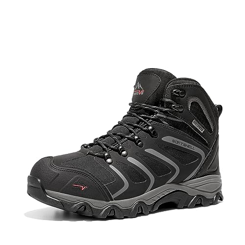 NORTIV 8 Men's Ankle High Waterproof Hiking Boots Outdoor Lightweight Shoes Trekking Trails Armadillo