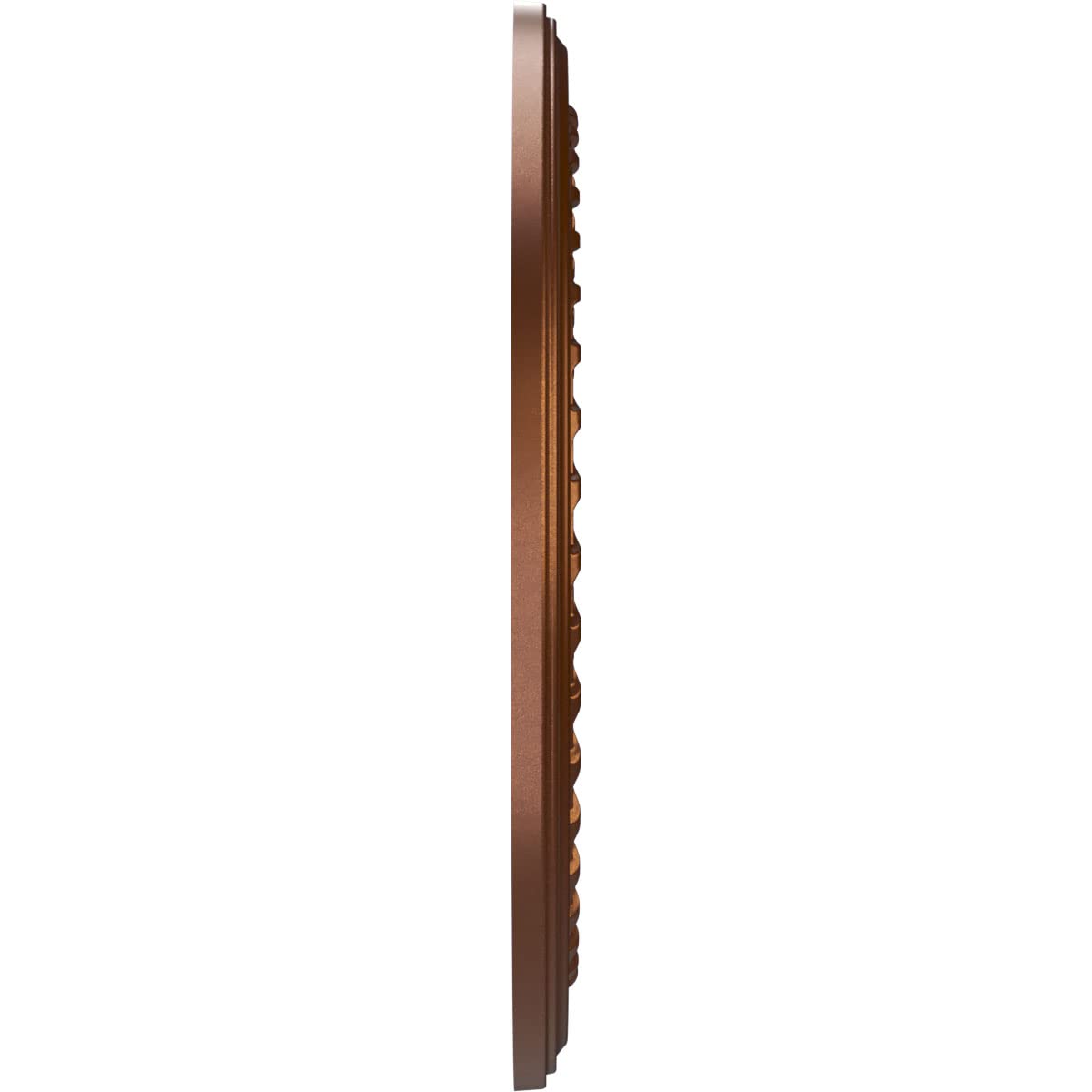 Ekena Millwork Cmp13Cocdc Cole Thermoformed Pvc Ceiling Medallion (Fits Canopies Up To 4 1/4), 13Od X 3 1/2Id X 3/4P, Metallic D