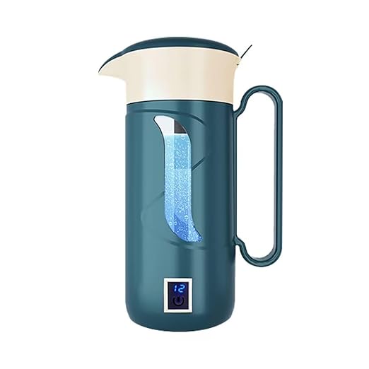 Hydrogen Alkaline Water Maker Machine Generator Hydrogen Water Bottle Pitcher Ionize System with SPE & PEM Tech, Make Hydrogen Content to 800-1600 PPB(Green)