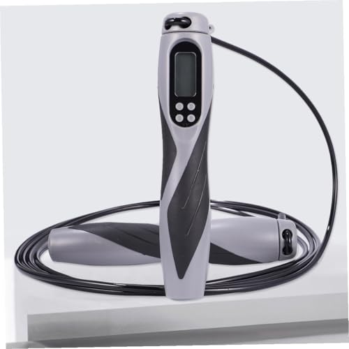 BIUDECO Electronic Counting Jump Rope Weighted Steel Wire Fitness Skipping Rope for Workout Training with Digital Counter ...