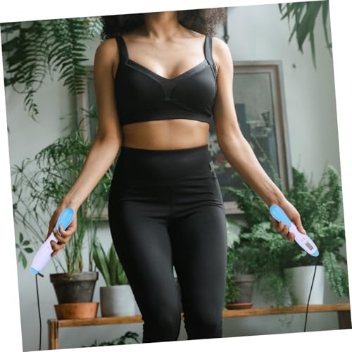 Alipis Electronic Counting Jump Rope Fitness Training Steel Wire Exercise Skipping Rope Digital Counter Outdoor Workout Ho...