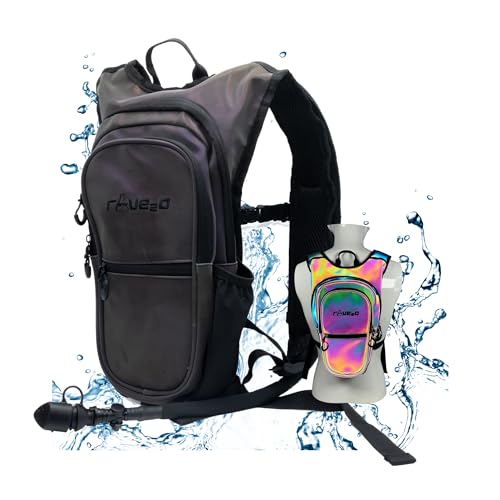 Rave2o Rave Hydration Backpack – Anti-Theft Festival Hydration Pack with 1.5L Leakproof TPU Bladder – Slim, Insulated Wate...