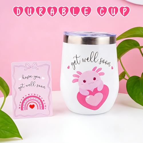 LSYDCARM Get Well Gifts for Kids, Feel Better Gifts for Kids, Get Well Soon Basket with 8 inch Axolotl Get Well Soon Stuff...