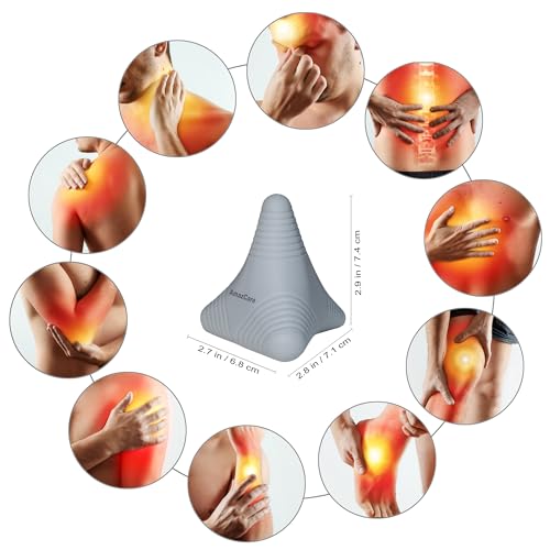 AmazCare Trigger Point Massage Ball, Manual Massager Tool for Muscle Knot Deep Tissue Relief Myofascial Release Physical T...