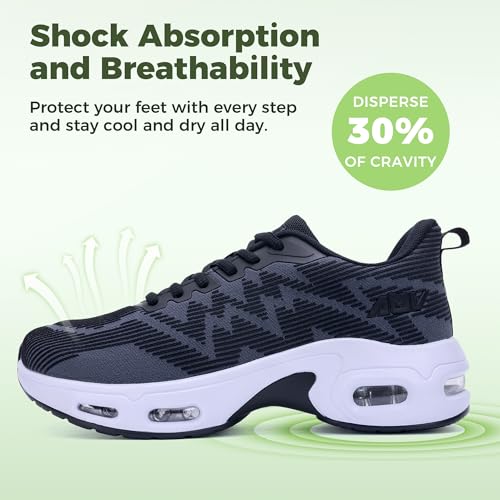 GyeBea Wide Toe Box Shoes Women Arch Support Walking Shoes Plantar Fasciitis Orthotic Tennis Sneakers