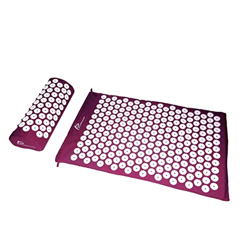 SHUOCONG Massage Cushion Acupuncture mat Relieve Stress Back Body Pain Spike Acupressure Massager Mat(Blue)