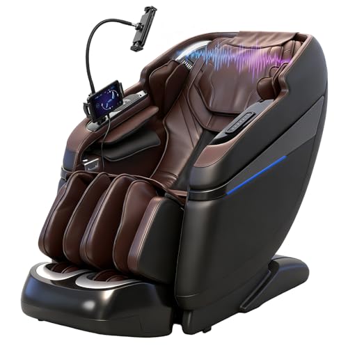 KTENTITO 4D Music Rhythm Massage Chair Full Body, 2026 Unique Sonic Resonance Zero Gravity SL-Track Shiatsu Recliner with ...