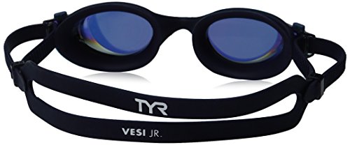 TYR Adult Vesi Mirrored and Non-Mirrored Swimming Goggles with Wide Peripheral Range, Anti Fog, No Leak, and Quick Adjust