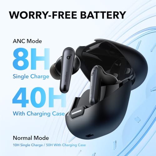 Soundcore by Anker Liberty 4 NC Wireless Earbuds, 98.5% Noise Reduction, Adaptive Noise Cancelling to Ears and Environmen...