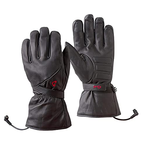 Gerbing Men's G4 12V Heated Gloves for Motorcycle, Leather, Water-Resistant